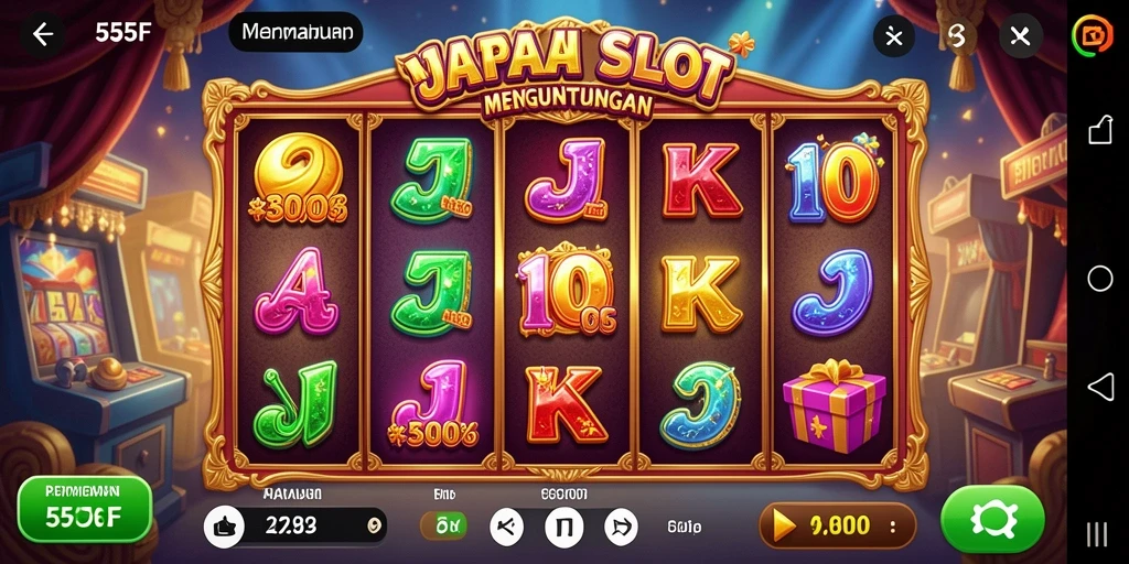 Screenshot gameplay Slot 555F yang menarik dan penuh warna.