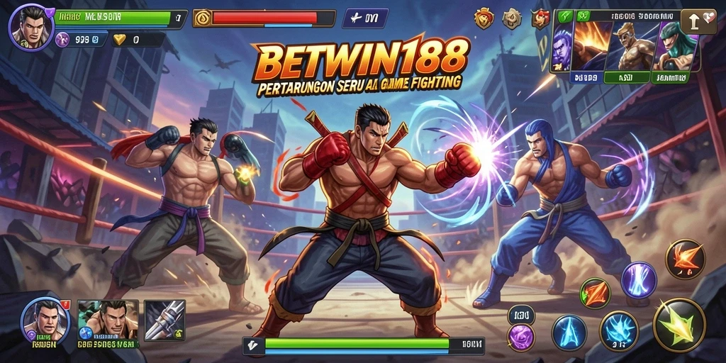 Tampilan gameplay pertarungan intens dari BETWIN188.
