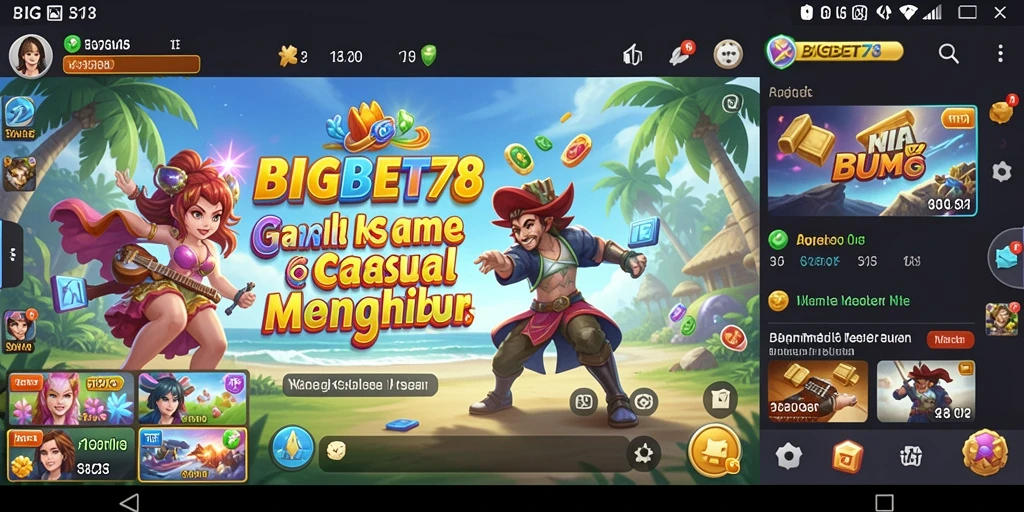 Screenshot utama BIGBET78 menunjukkan gameplay seru dan mengasyikkan.