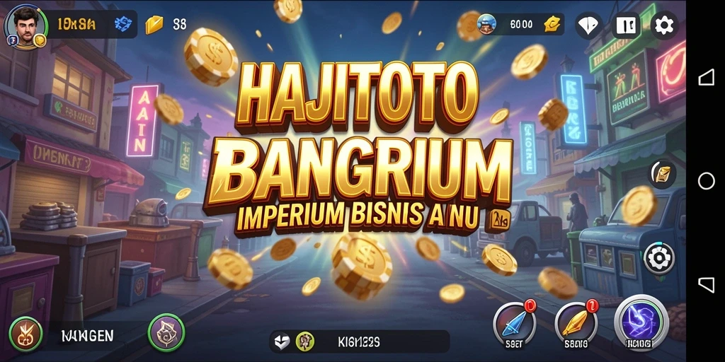 Gameplay HAJITOTO yang menarik dan seru dalam membangun kerajaan bisnis.