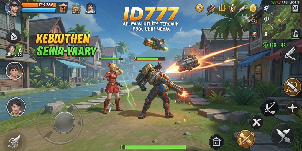 Tampilan aplikasi ID777 yang simpel dan fungsional.