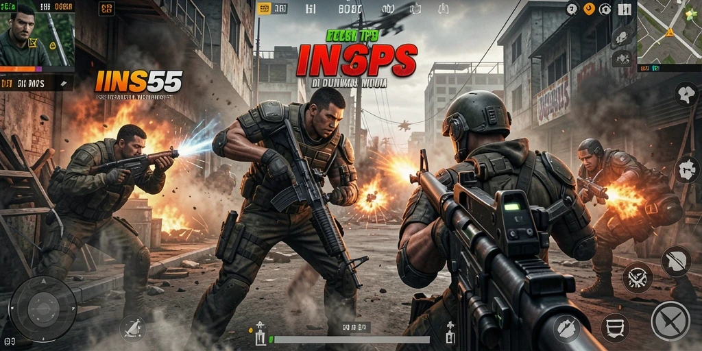 Tampilan gameplay seru dan mendebarkan dari INS55.