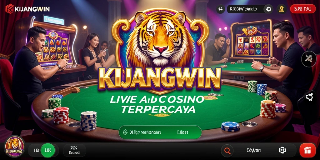 Gameplay KIJANGWIN Live Casino yang mendebarkan dengan dealer profesional.