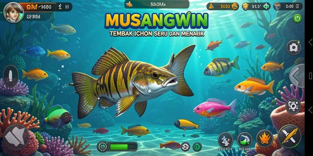 Screenshot gameplay Tembak Ikan yang menarik dari MUSANGWIN.