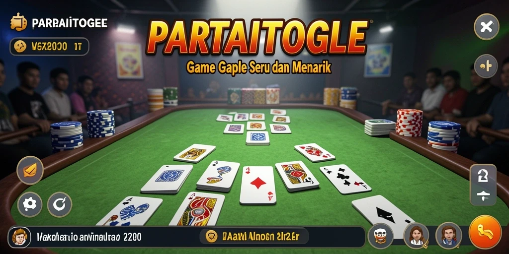 Screenshot gameplay PARTAITOGEL yang menunjukkan keseruan bermain Gaple.