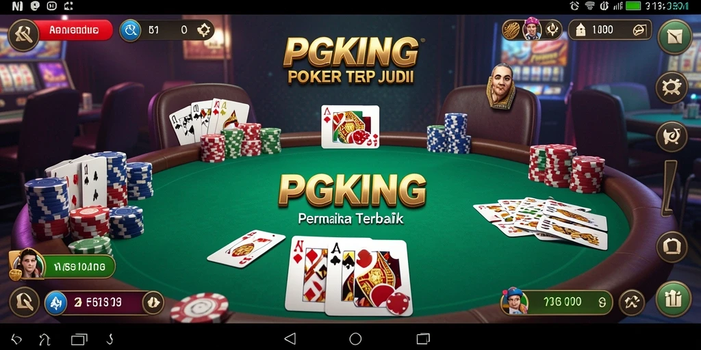 Screenshot gameplay seru dari aplikasi Poker PGKING.