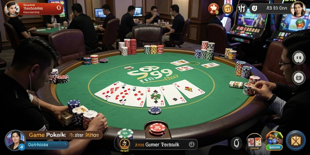 Tampilan gameplay seru dalam permainan Poker S9S9.