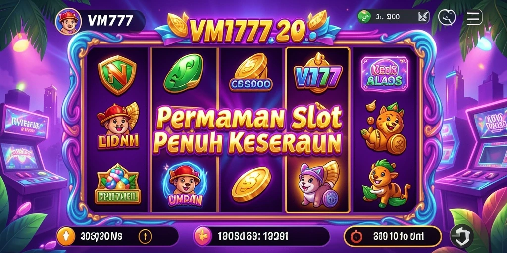 Tampilan gameplay yang menarik dan penuh warna dari VM777.