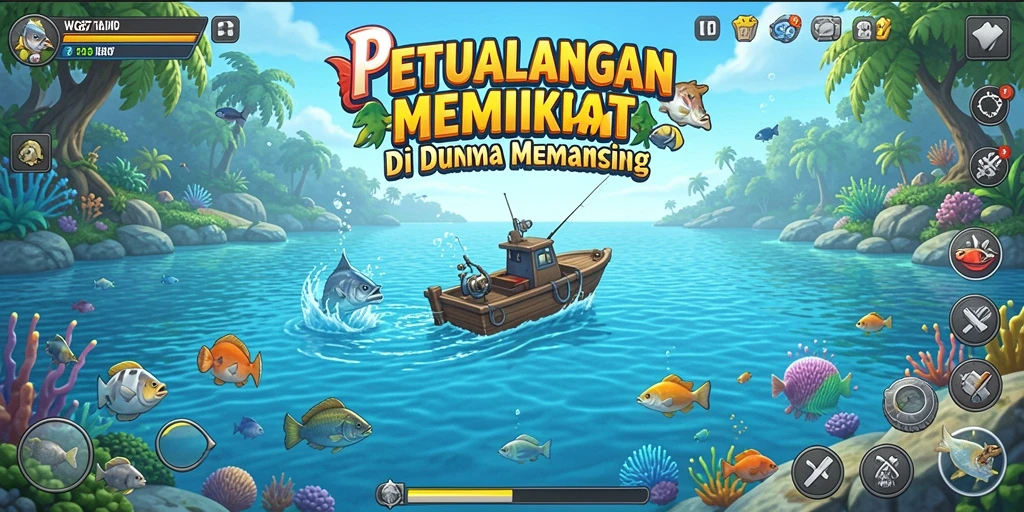 Tangkapan ikan yang besar dalam gameplay WG87