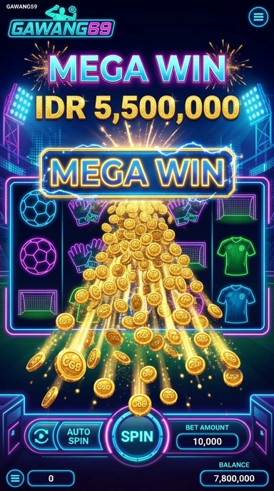Screenshot aplikasi gawang69 dengan tampilan antarmuka yang menarik.
